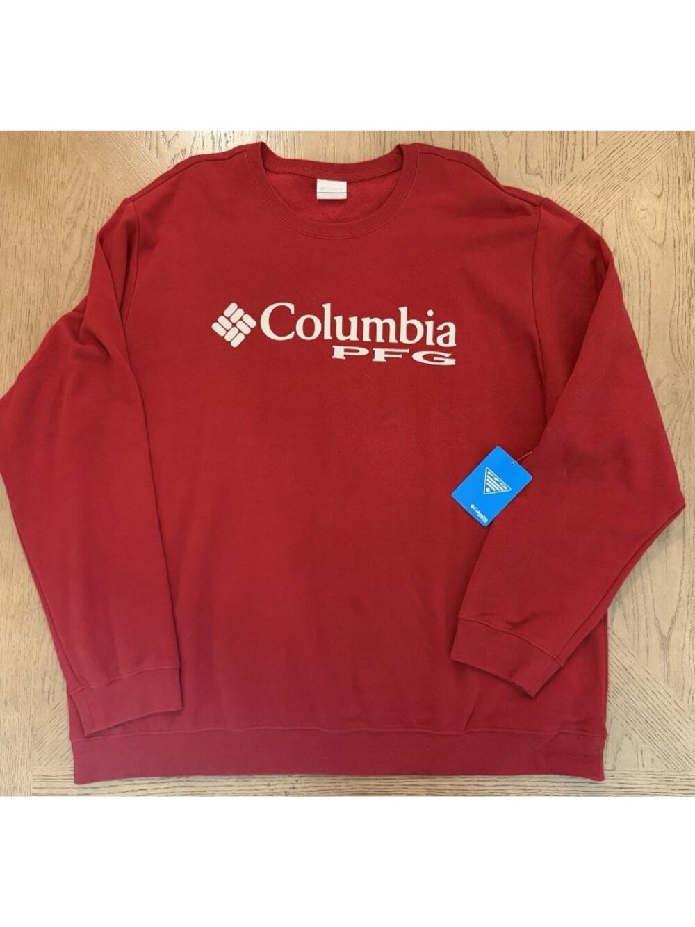 Columbia PFG Sweatshirt Mens XXL Red Graphic Crewneck Fleece Pullover NWT